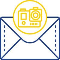 Camera Line Two Color Icon vector