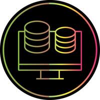 Finance Line Gradient Due Color Icon vector
