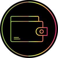 Wallet Line Gradient Due Color Icon vector