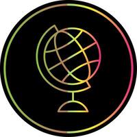Globe Line Gradient Due Color Icon vector