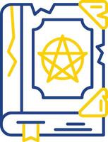 Magic book Line Two Color Icon vector