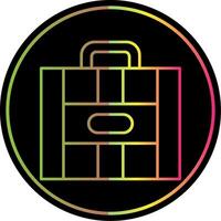 Suitcase Line Gradient Due Color Icon vector