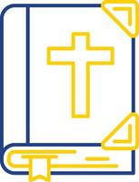 Bible Line Two Color Icon vector