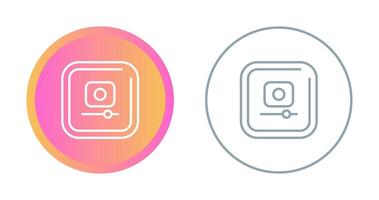 Video Record Square Vector Icon