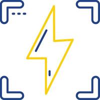 Flash Line Two Color Icon vector