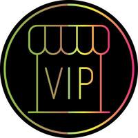 Vip Line Gradient Due Color Icon vector