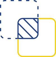 Unite Line Two Color  Icon vector