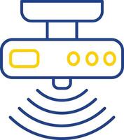 Motion sensor Line Two Color Icon vector
