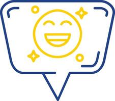 Emoji Line Two Color  Icon vector