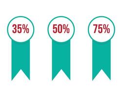 Discount tags collection set vector