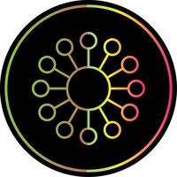 Diagram Line Gradient Due Color Icon vector