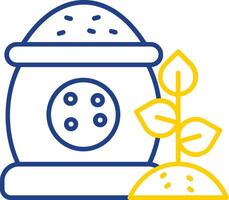 Fertilizer Line Two Color  Icon vector
