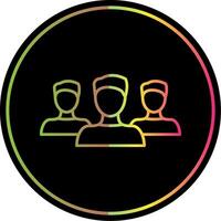 Forum Line Gradient Due Color Icon vector