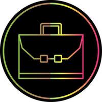 Briefcase Line Gradient Due Color Icon vector