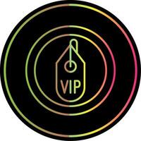 Vip Line Gradient Due Color Icon vector