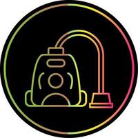 Vacuum Cleaner Line Gradient Due Color Icon vector