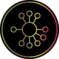 Diagram Line Gradient Due Color Icon vector