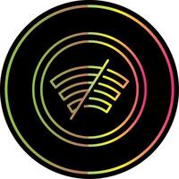 Disconnected Line Gradient Due Color Icon vector