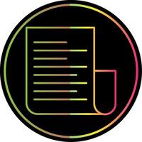Cv Line Gradient Due Color Icon vector