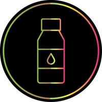 Bottle Line Gradient Due Color Icon vector