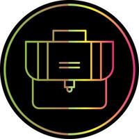 Suitcase Line Gradient Due Color Icon vector