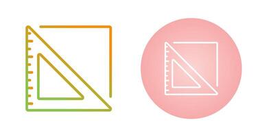 Triangular Ruler Vector Icon