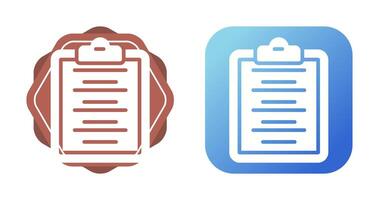 Writing Pad Vector Icon