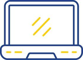 Laptop Line Two Color Icon vector