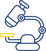 Microscope Line Two Color Icon vector