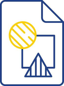 File Line Two Color  Icon vector