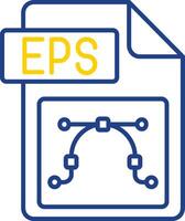 Eps file format Line Two Color  Icon vector