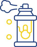 Spray Line Two Color  Icon vector