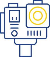 Action camera Line Two Color Icon vector