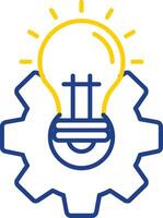 Idea Line Two Color Icon vector