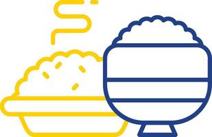 Meal Line Two Color  Icon vector