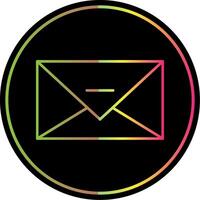 Email Line Gradient Due Color Icon vector