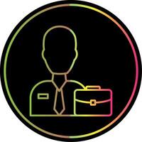 Manager Line Gradient Due Color Icon vector