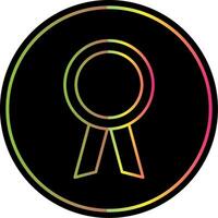 Achievement Line Gradient Due Color Icon vector