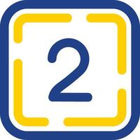 Two Line Two Color Icon vector