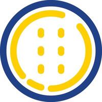 Dotted line Line Two Color Icon vector