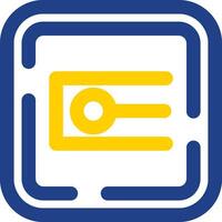 Endpoint Line Two Color  Icon vector