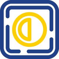 Brightness Line Two Color Icon vector