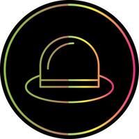 Hat Line Gradient Due Color Icon vector