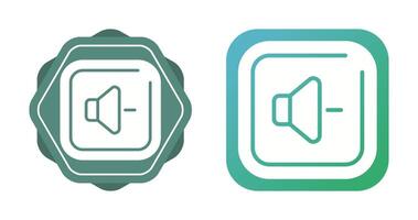 Volume Down Square Vector Icon