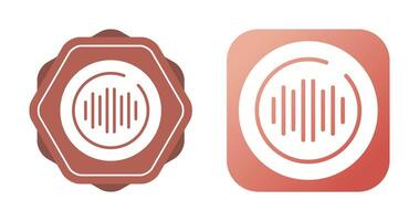 Audio Spectrum Circle Vector Icon