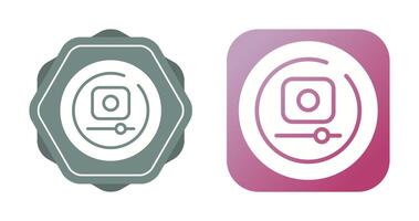 Video Record Circle Vector Icon