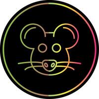 Mouse Line Gradient Due Color Icon vector