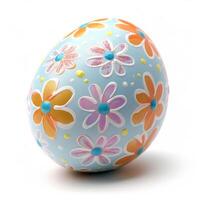 AI generated Easter egg close up isolated photo