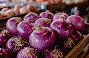 ai generado cómo rojo cebollas lata rehidratarse tu cuerpo foto