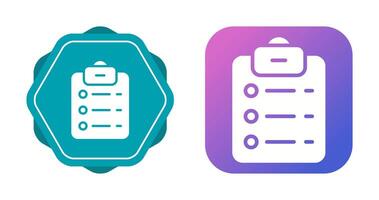 List Check Vector Icon